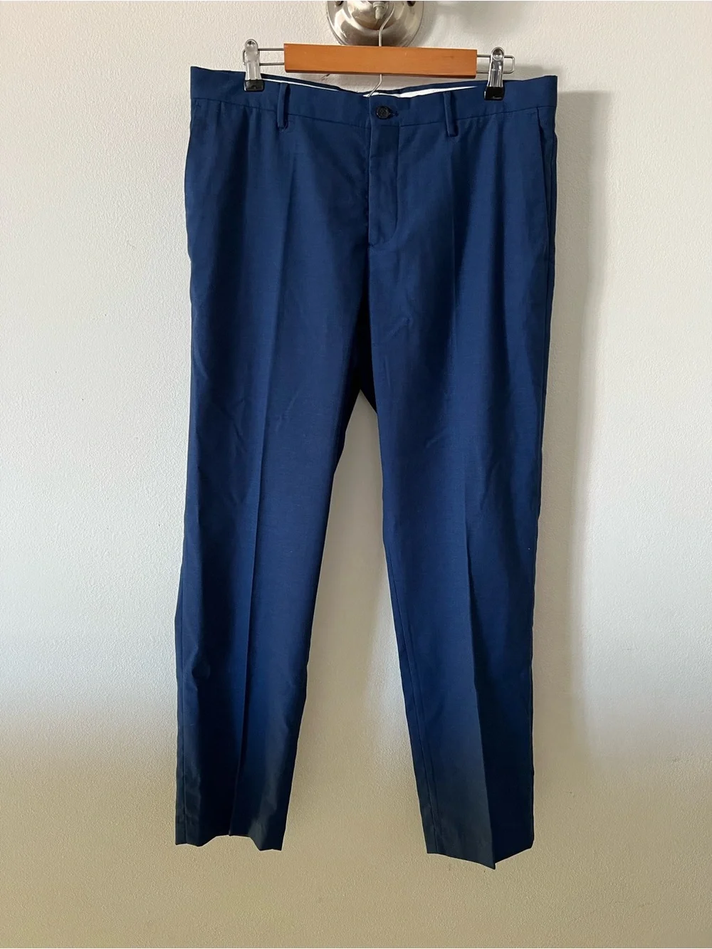 Zara Men’s Ink Blue Suit Pants Sz 32